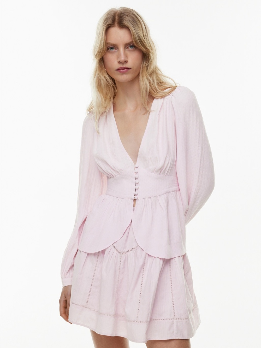 NWT Little Moon Sardina Blouse in Pink - S